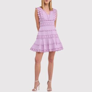 Endless Rose Purple and White Mini Dress
